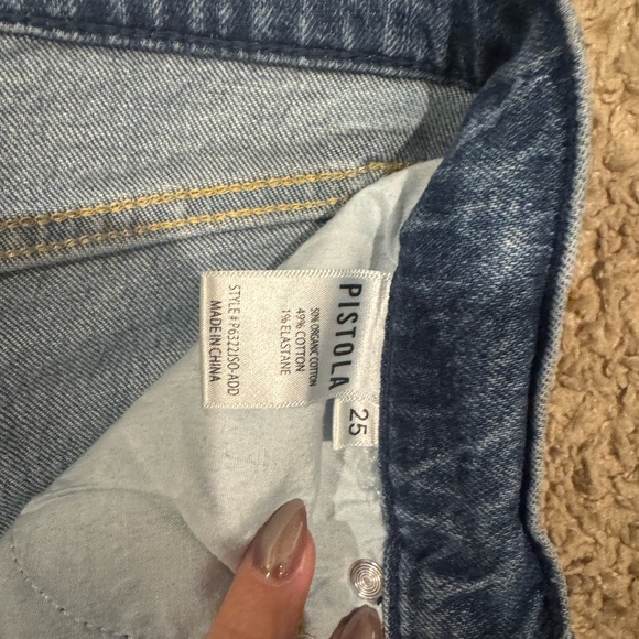 Pistola High Rise Roller Blue Jeans - Picture 4 of 4